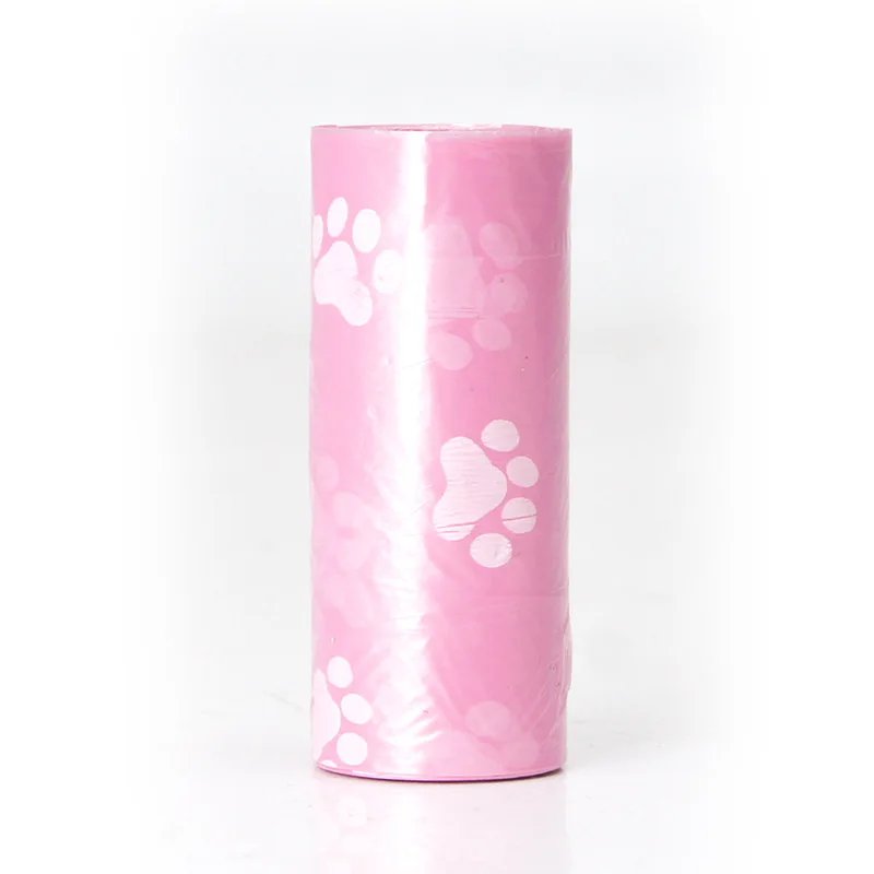 Pink garbage bag