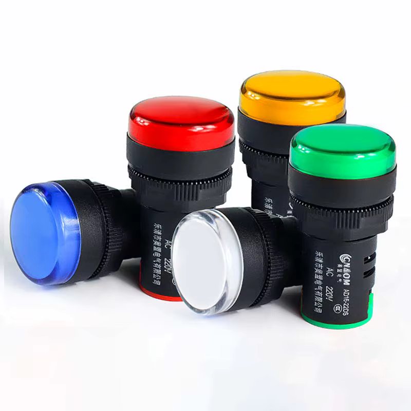 Indicator Signal Lamp Light Waterproof ad16-22ds 22mm AC/DC 6V 12V 24V 36V 48V 110V 220V 380V Red Green Yellow Blue White LED