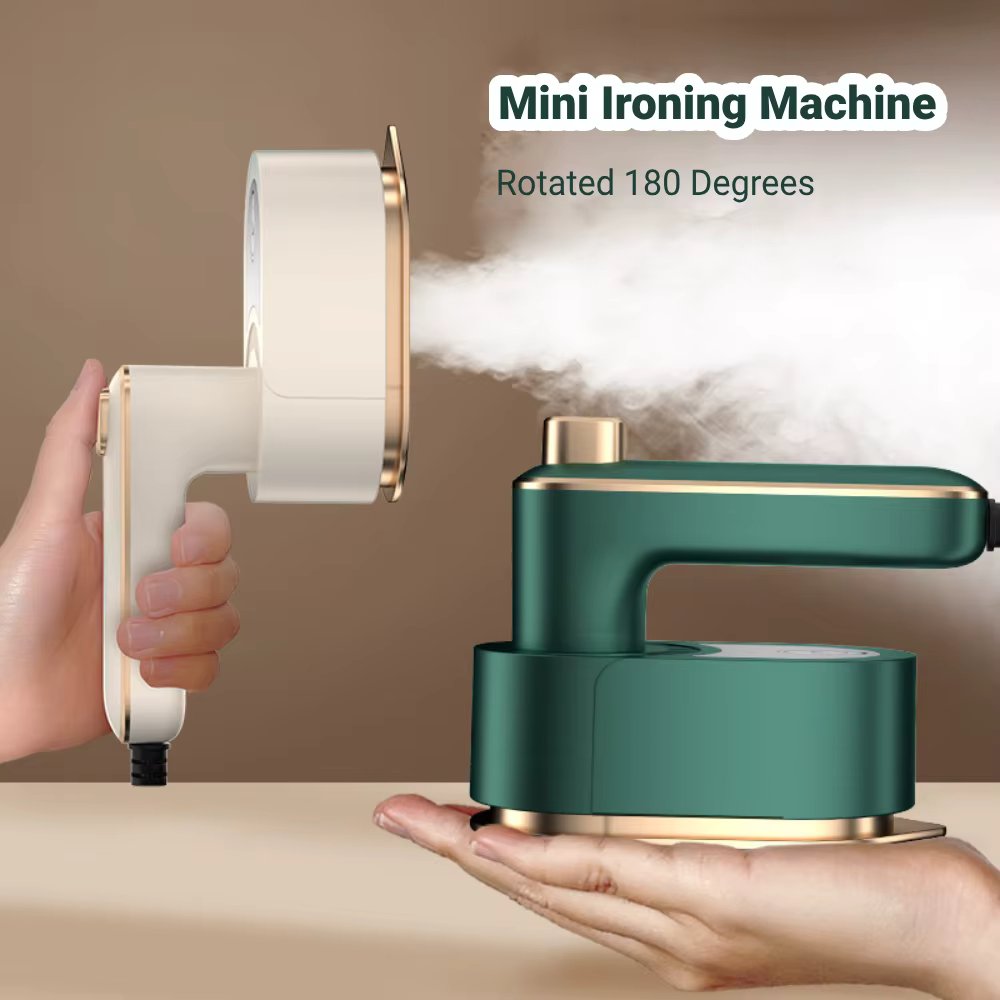 Mini 180 Rotating Steam Iron Handheld Wet And Dry Double Steam Generator Portable Garment Steamer Home Travelling Hanging Iron