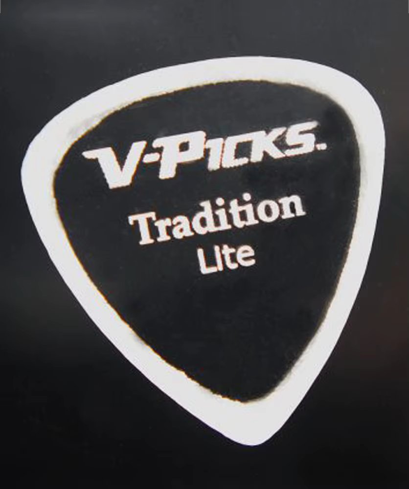 V-Picks Tradition Lite Ghost Rim Guitar Pick - The Pick Billy Gibbons Plays