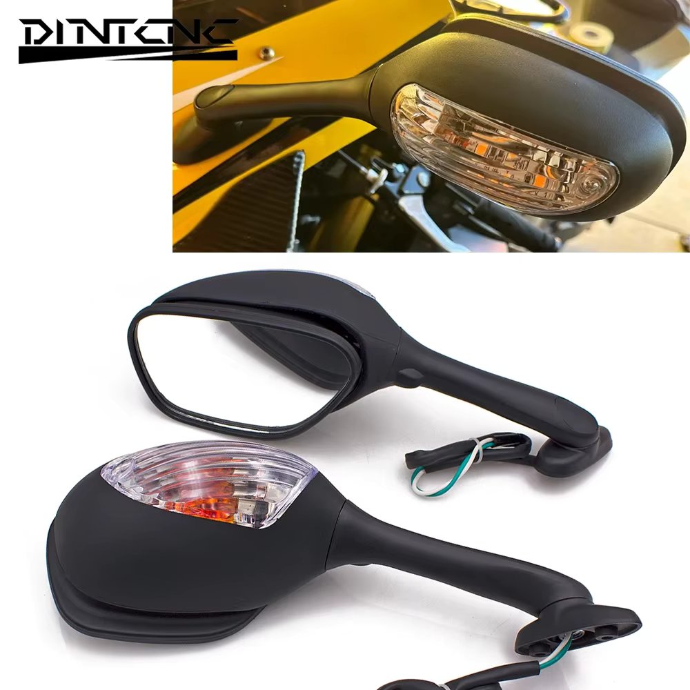 Universal for GSXR1000 K5 K6 K7 K8 K9 Sv650 Sv650s Sv1000s Sv1000 Motorcycle LED Rearview Mirror Aluminum Alloy Pole Accessories