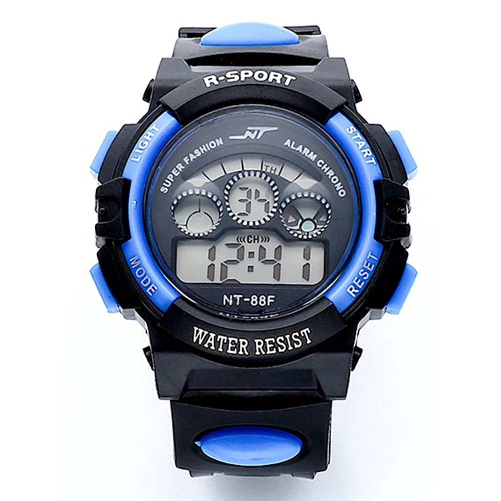 Big Kids Children Students Mens Multifuction Light Flashing Alarm Electronic Digital Wrist Watches Party Gift Watch Clock