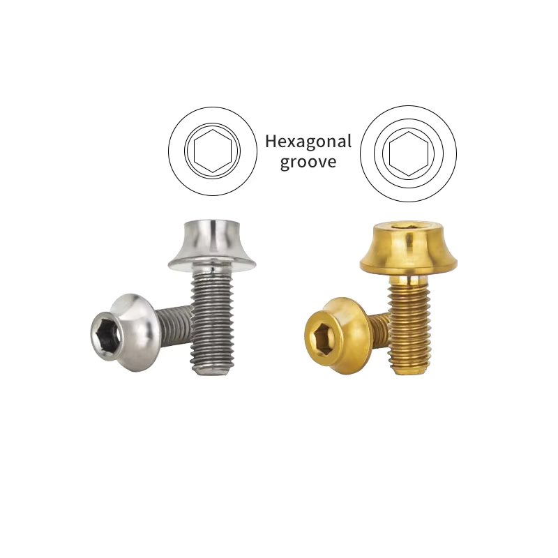 6pcs TiTo M5x12mm Bicycle Bike Titanium Ti Water Bottle Cage Shelf bolts Bottle Holder Screw