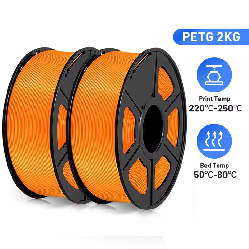 Colido PETG Filament 2kg 1.75mm 3D Printing Filament For Most 3D Printers Multicolor High Qaulity Non Tangling Non Clogging