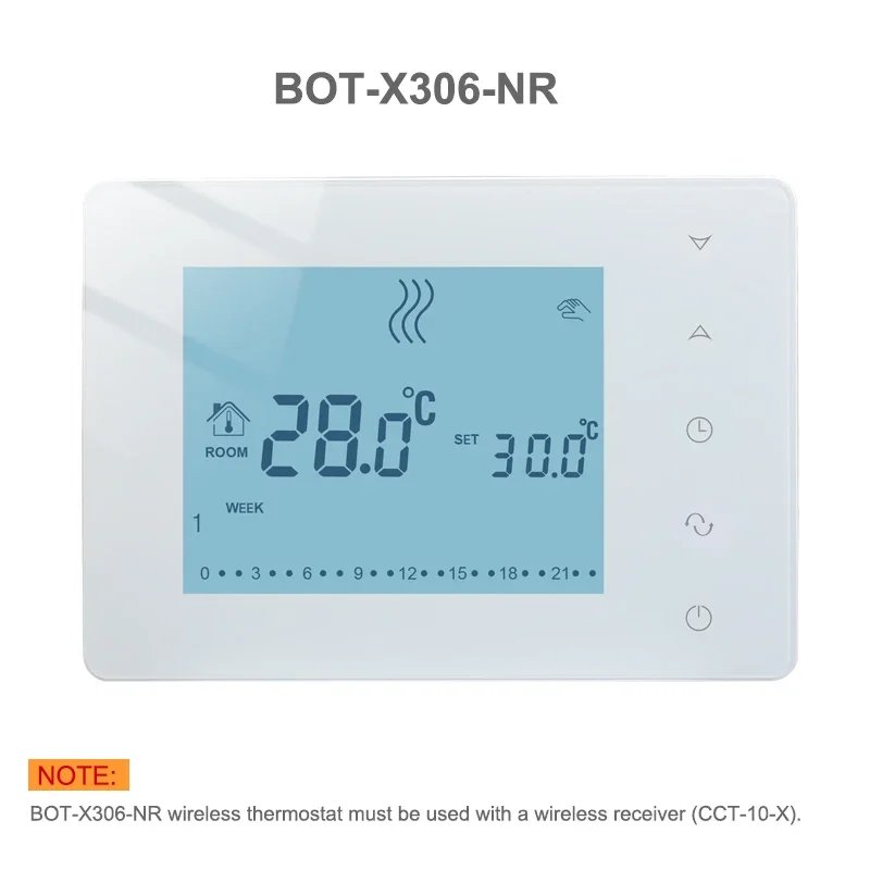 Beok Water Heating System Smart Heating Thermostat Controller 8 Channels Gas Boiler Concentrator Wireless Thermoatat Actuators