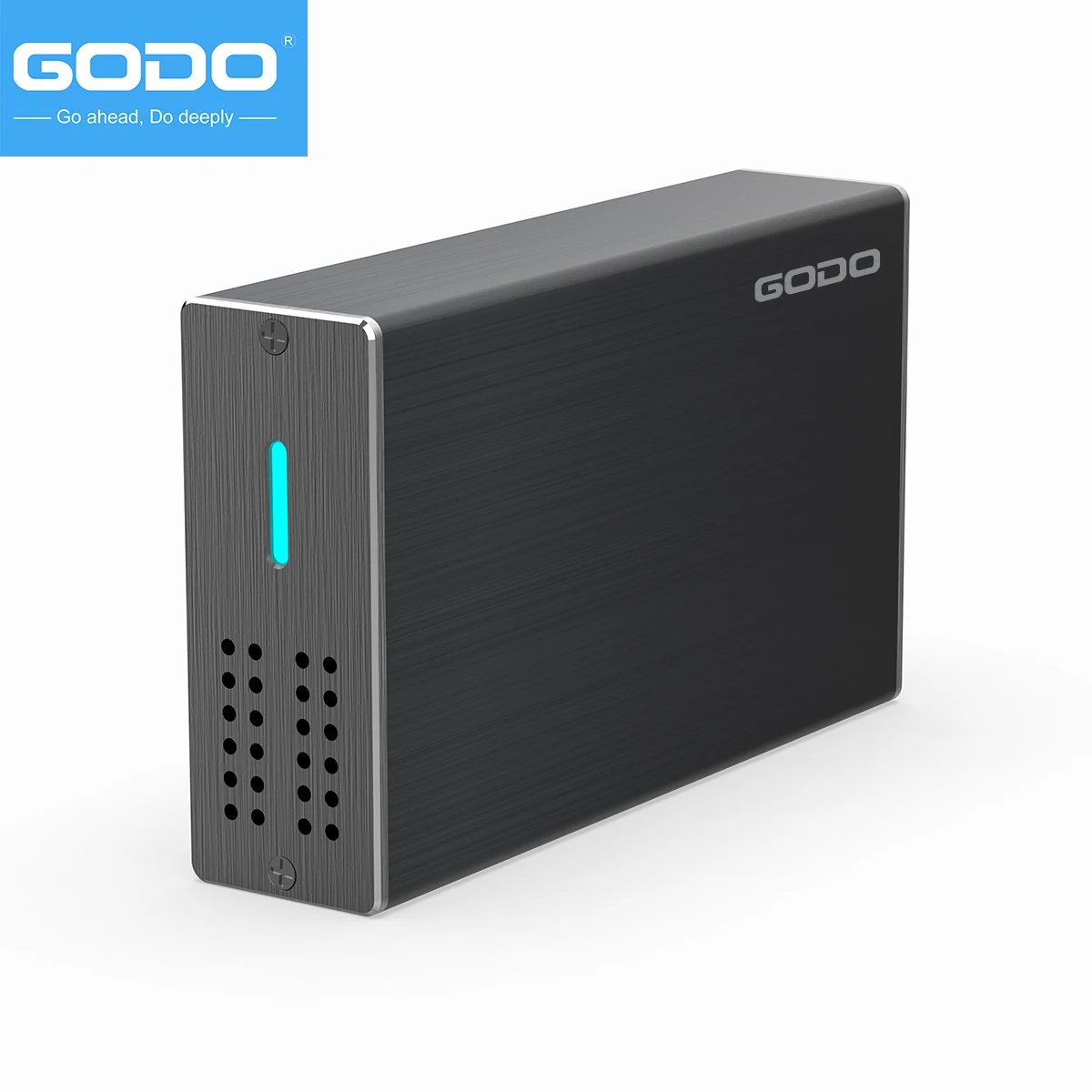 GODO Dual Bay RAID Hard Drive Enclosure 2.5 inch USB3.0 to 2.5" SATA I/II/III HDDs SSDs RAID External Enclosure Support UASP