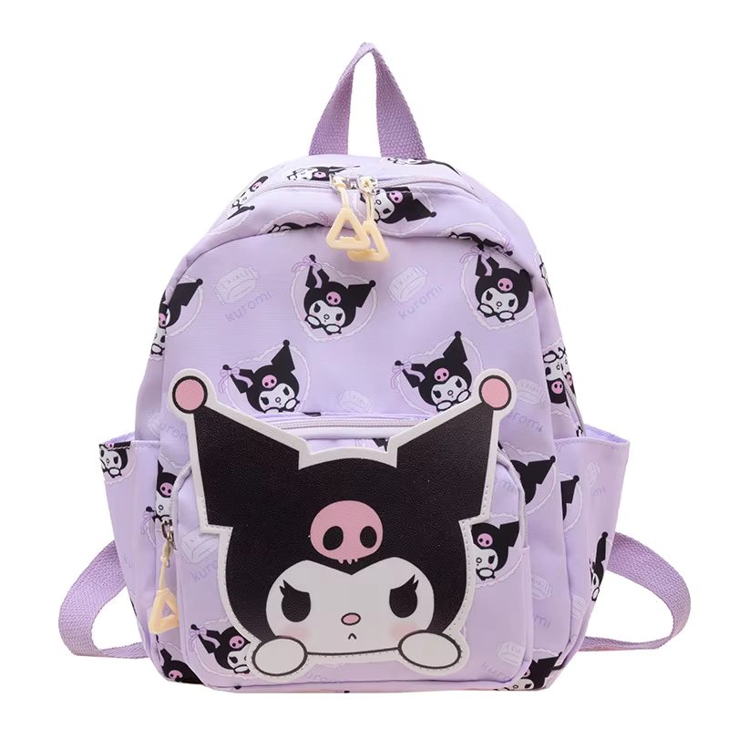 Anime Cartoon Kuromi Melody Cinnamoroll Backpack Boys Girls Cartoon Hello Kitty Kawaii Canvas Fashion Children's Schoolbag