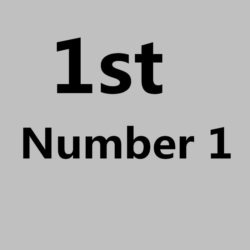 1st Number 1