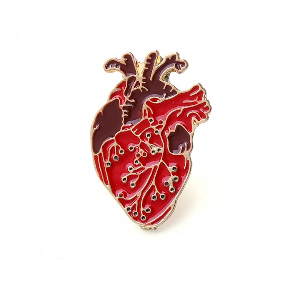 Cute Heart Enamel Pin Badge Women Gift Brooch Nurse Doctor Medical Hospital Punk Jewelry Red Hijab Pins Enamel Metal Brooch