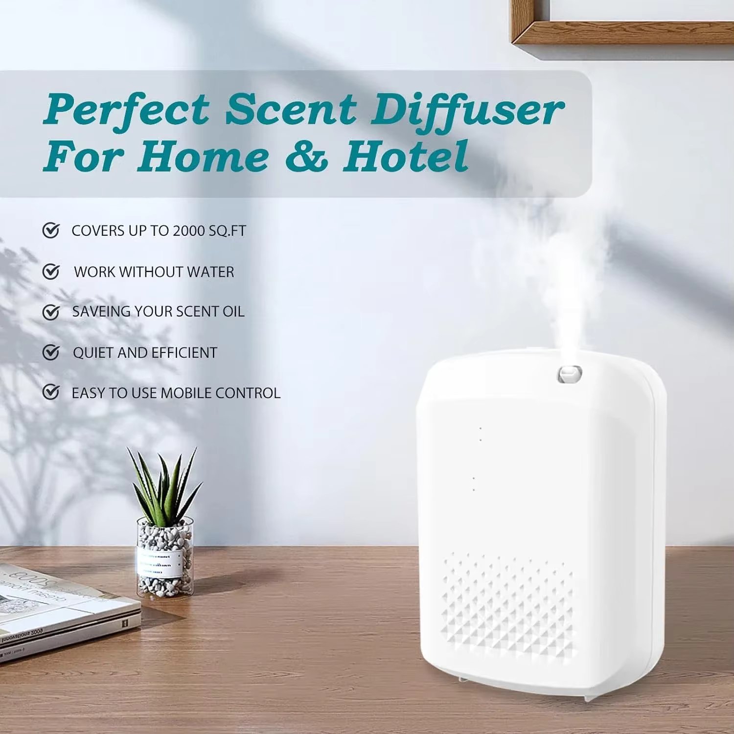 400ML Fragrance Diffuser 1000 Cubic Meters Perfume Home Aroma Diffuser Flavoring for Hotel Air Freshener Smell Distributor