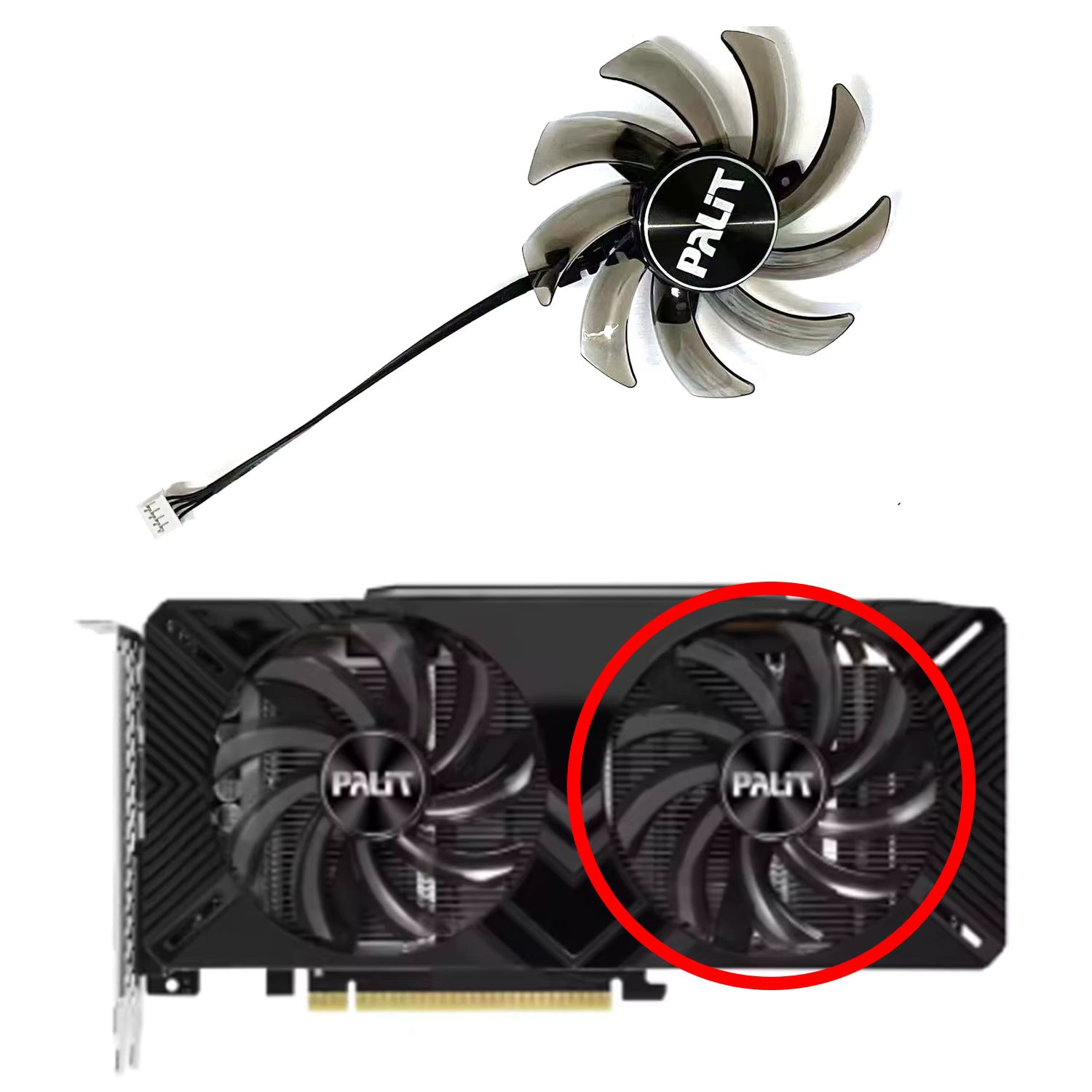 85mm GA91S2U 4Pin GTX 1660 1660Ti RTX2060 GTX1660 Graphics Card Fan For PNY Palit RTX 2060 SUPER 2070 Gamingpro Dual GPU Cooler