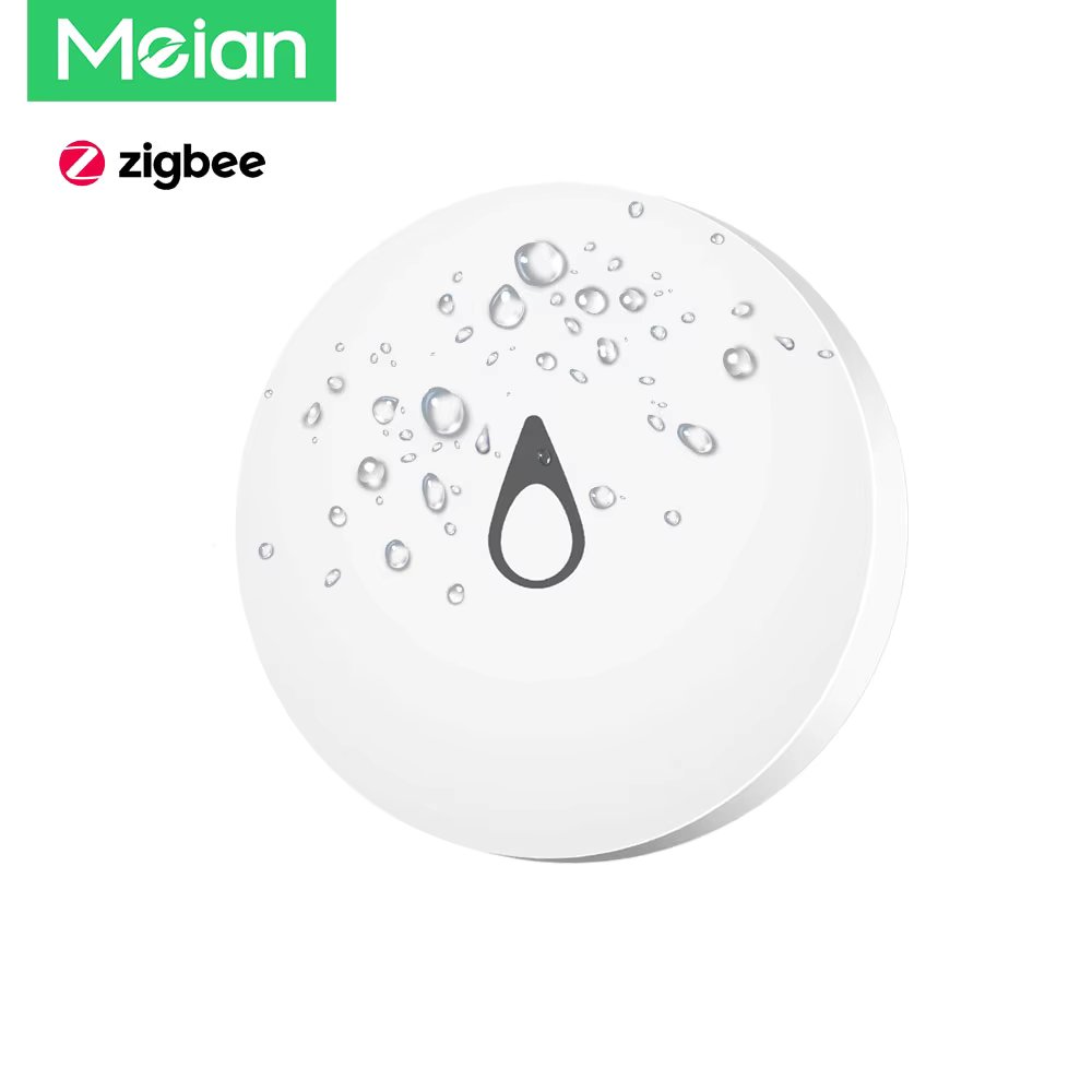 Meian ZigBee Water Leakage Sensor Immersion Security Alarm Sensor Wifi Water Leak Detector Overflow Alert Waterproof Smart Home