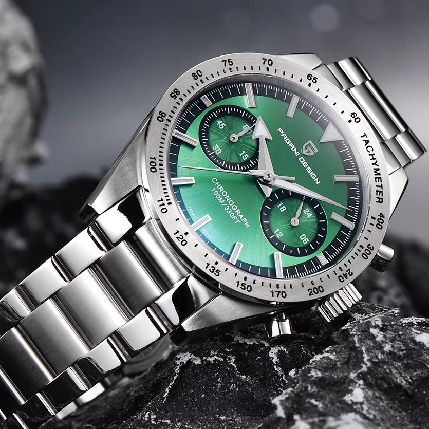 PAGANI DESIGN Retro Moon Wristwatches Mens Luxury Chronograph Quartz Watch For Men AR Sapphire Mirror Sports Reloj Hombre 2023