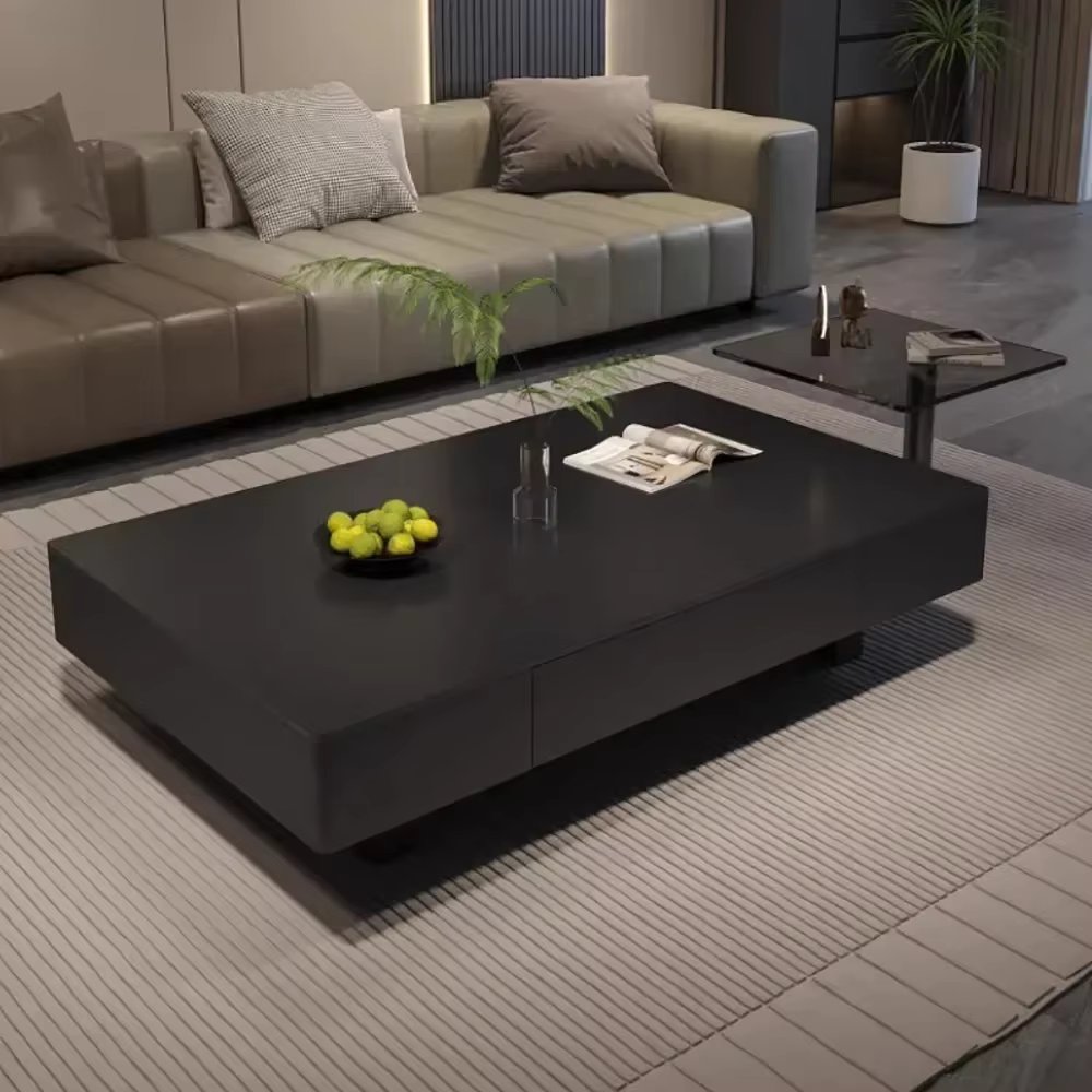 Drawers Storage Coffee Table Organizer Decorations Trendy Nordic Coffee Table Unique Design Table De Salon Basse Home Furniture