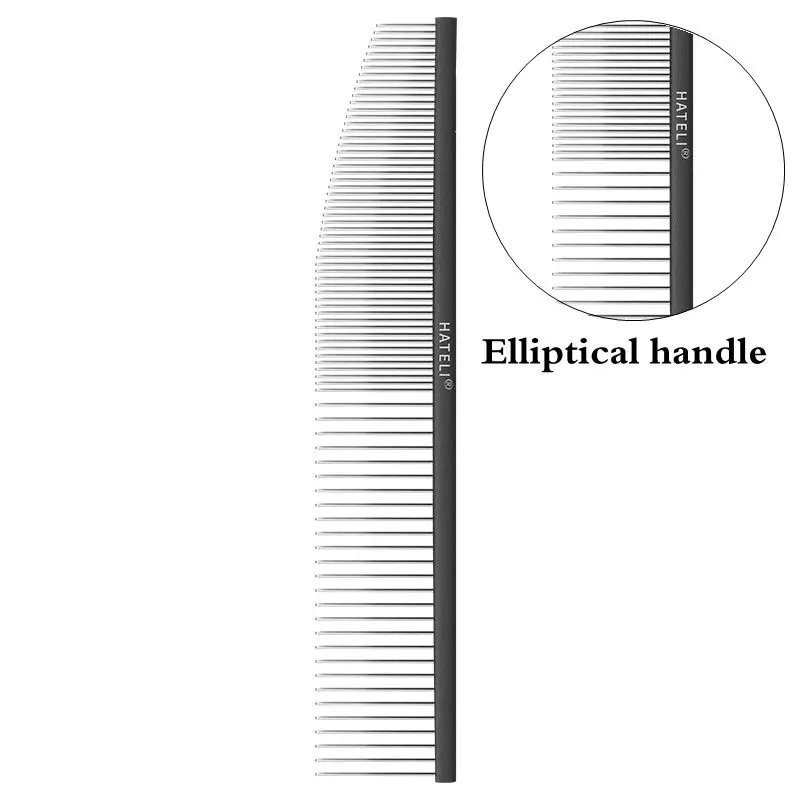Black oval handle