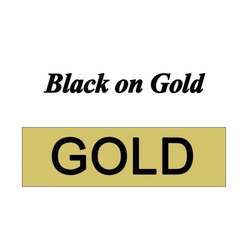 Black on Gold