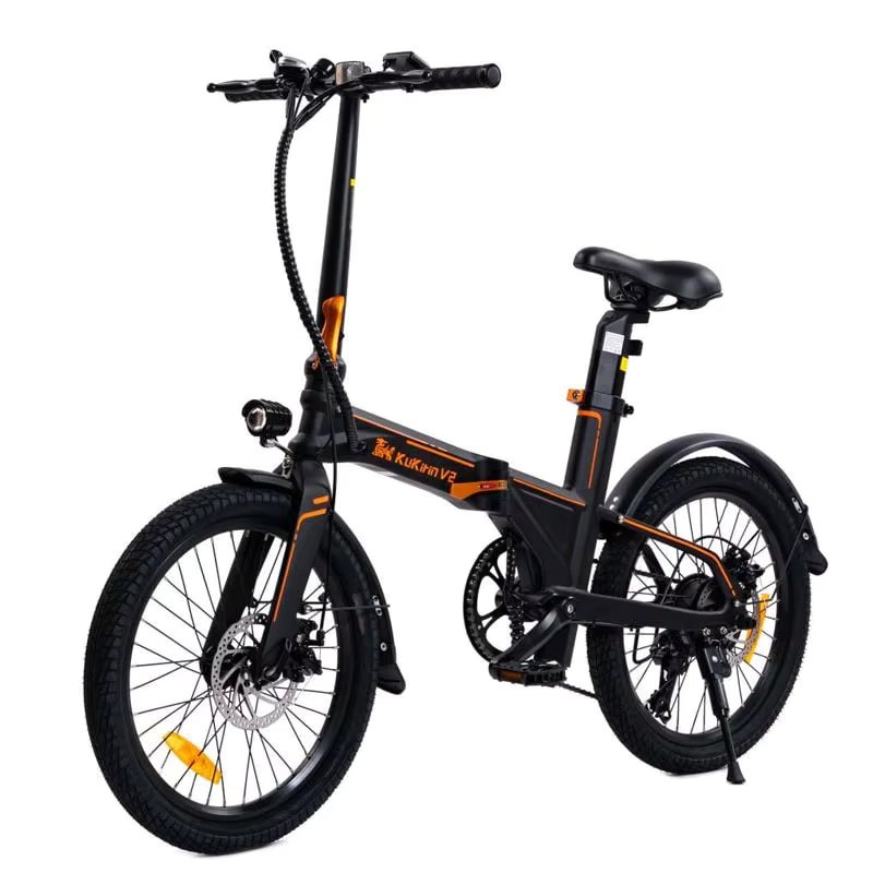 Electric bike kukirin V2 : 250W | 270WH | 45 km | Disc brakes | Black