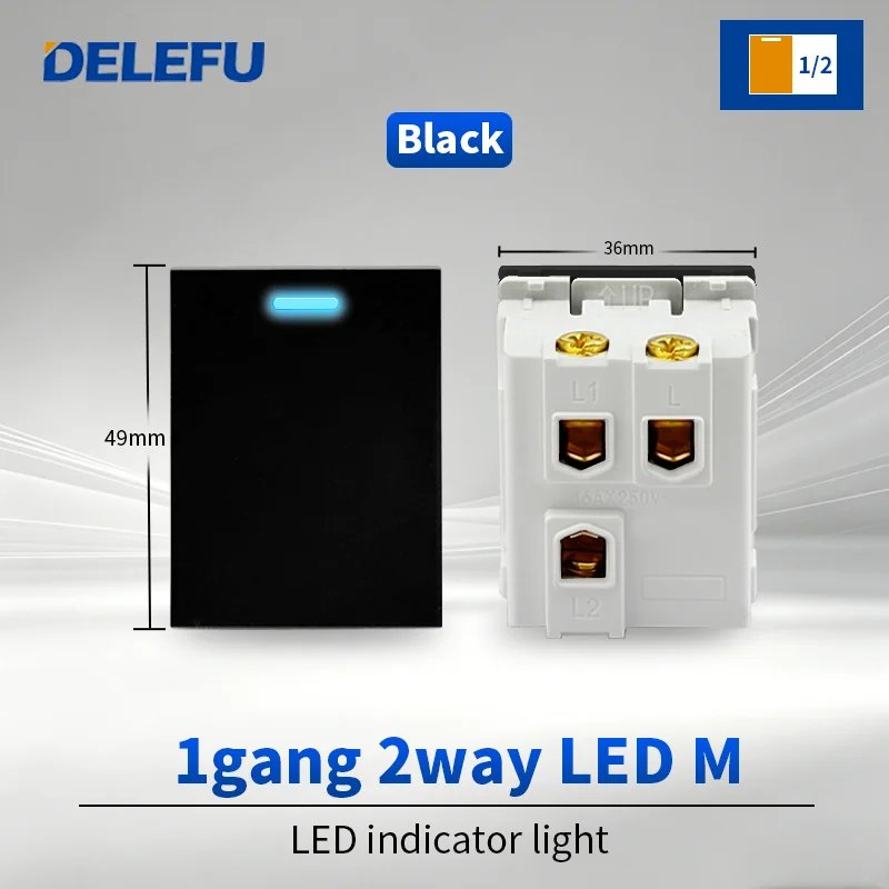 1gang 2way LED M