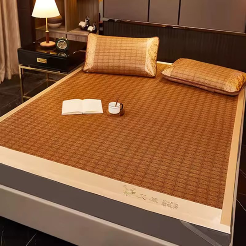 Natural Wormwood Cooling Rongwood Mat Pith Double Bed Natural Wormwood Mat mattress ice mattress Folding mattress for hot natural mugwort mattress in the deep mountains