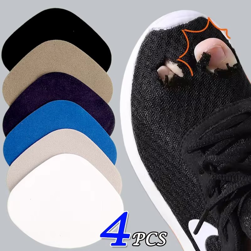 4Pcs Sports Shoes Patches Vamp Repair Shoe Insoles Patch Sneakers Heel Protector Adhesive Patch Repair Heel Anti-wear Heel Pads