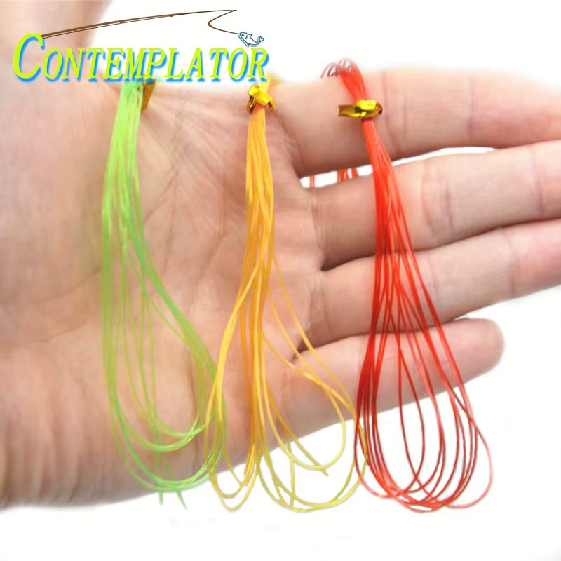5bags/pack Stretch Round Rib Fly Tying Nymph Streamers Bonefish Materials 10colors 0.6mm Fly Tying Ice Lines For Wrapping