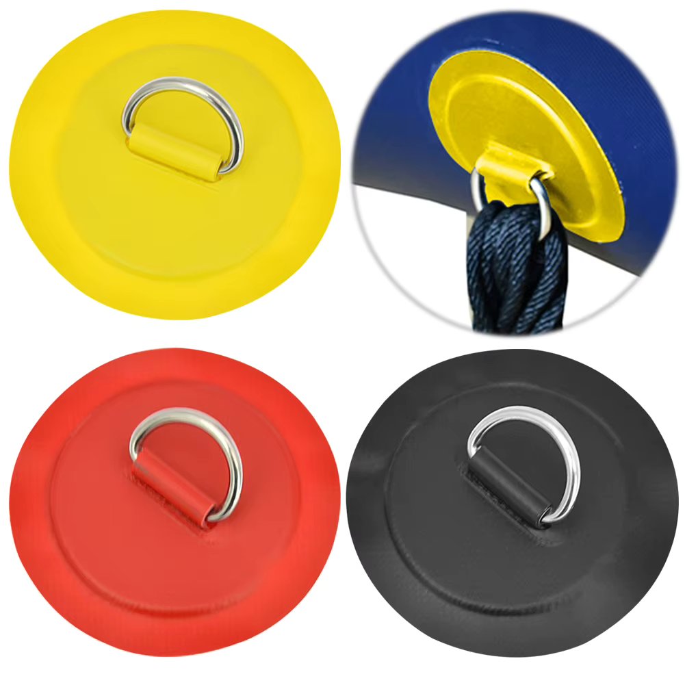 8cm D-Ring Patch D Ring Pad Round Shape Stand Up Paddle Ring Patch SUP D-Ring Patch D-Ring PVC Patch for Surfboard Paddle