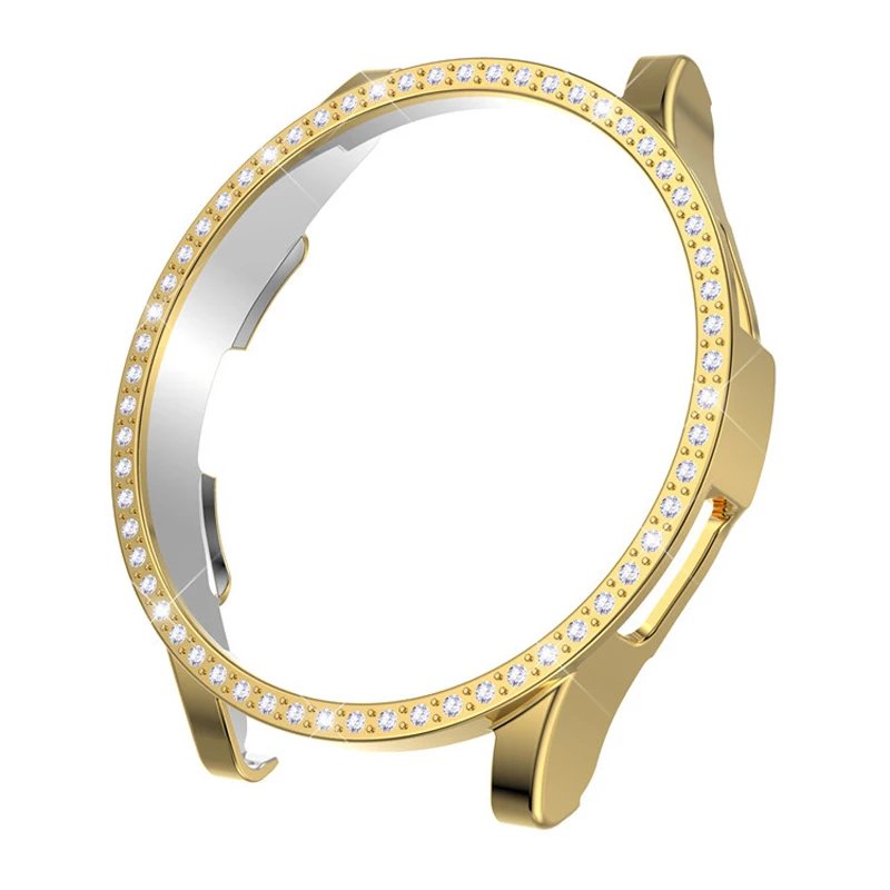 Diamond Case for Samsung Galaxy Watch 5/5 pro/4 44mm 40mm PC Cover All-Around Bumper Protector Galaxy watch4 classic 42mm 46mm