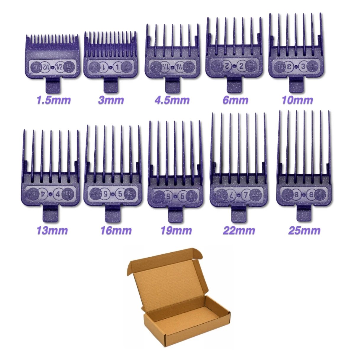 10PC Purple Comb