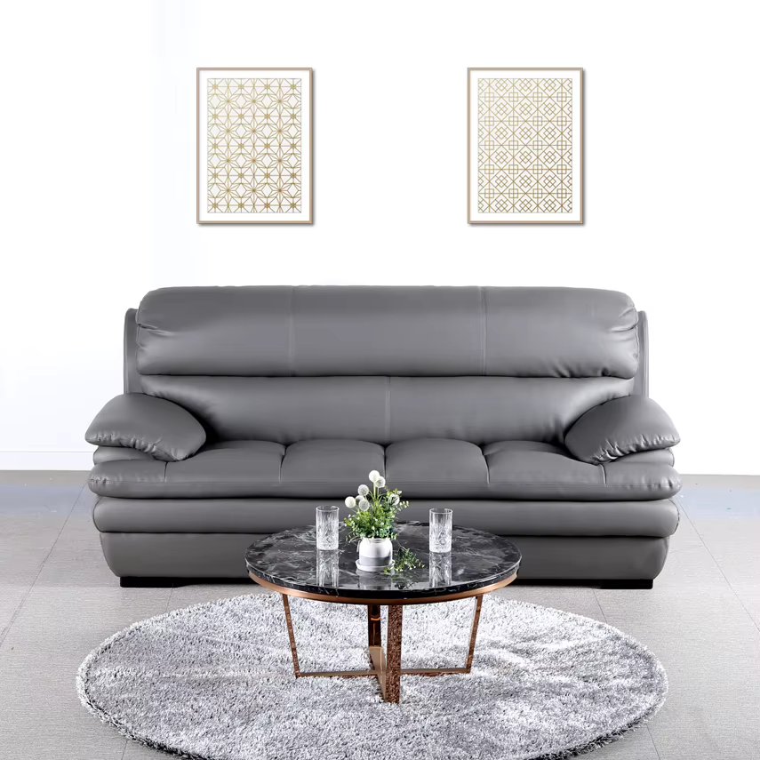 3-person Scarlet Leather sofa 3-person sofa fire delivery