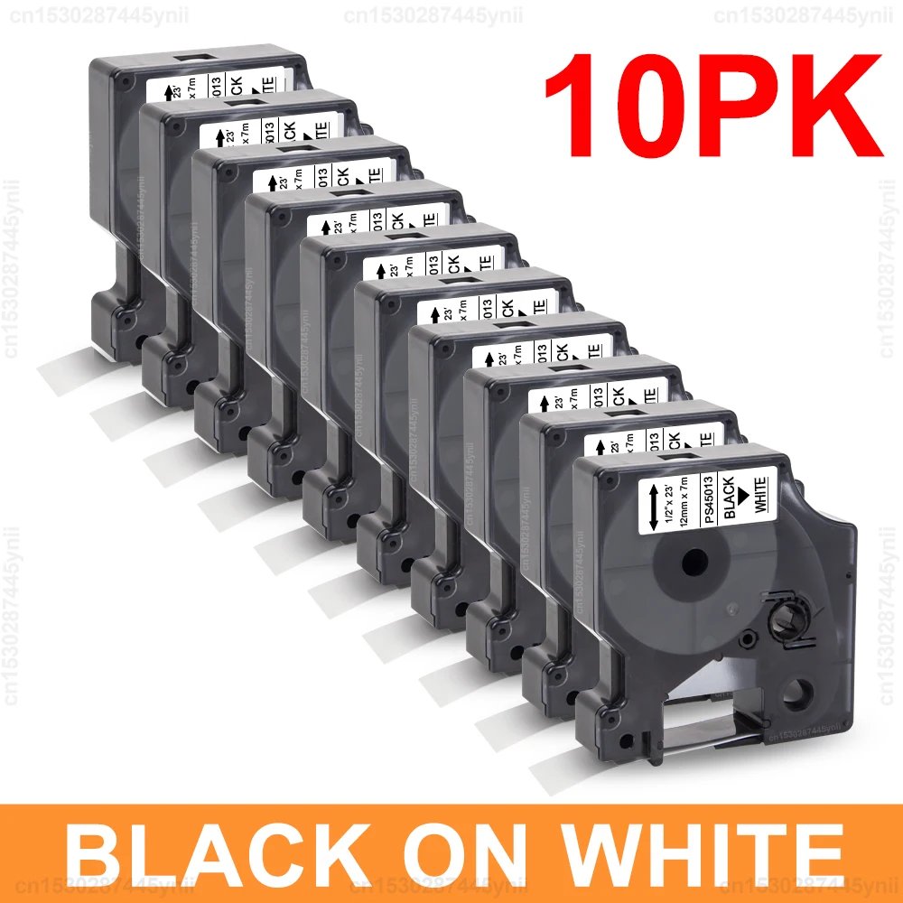 10PK Black on White