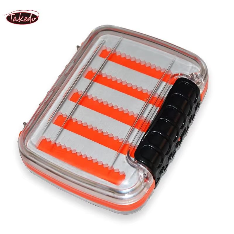 TAKEDO LF07 12.5CM 2 Sided Available Waterproof Carp Fly Fishing Hook Accessories Storage Box  Fly Fishing Lure Storage Boxes