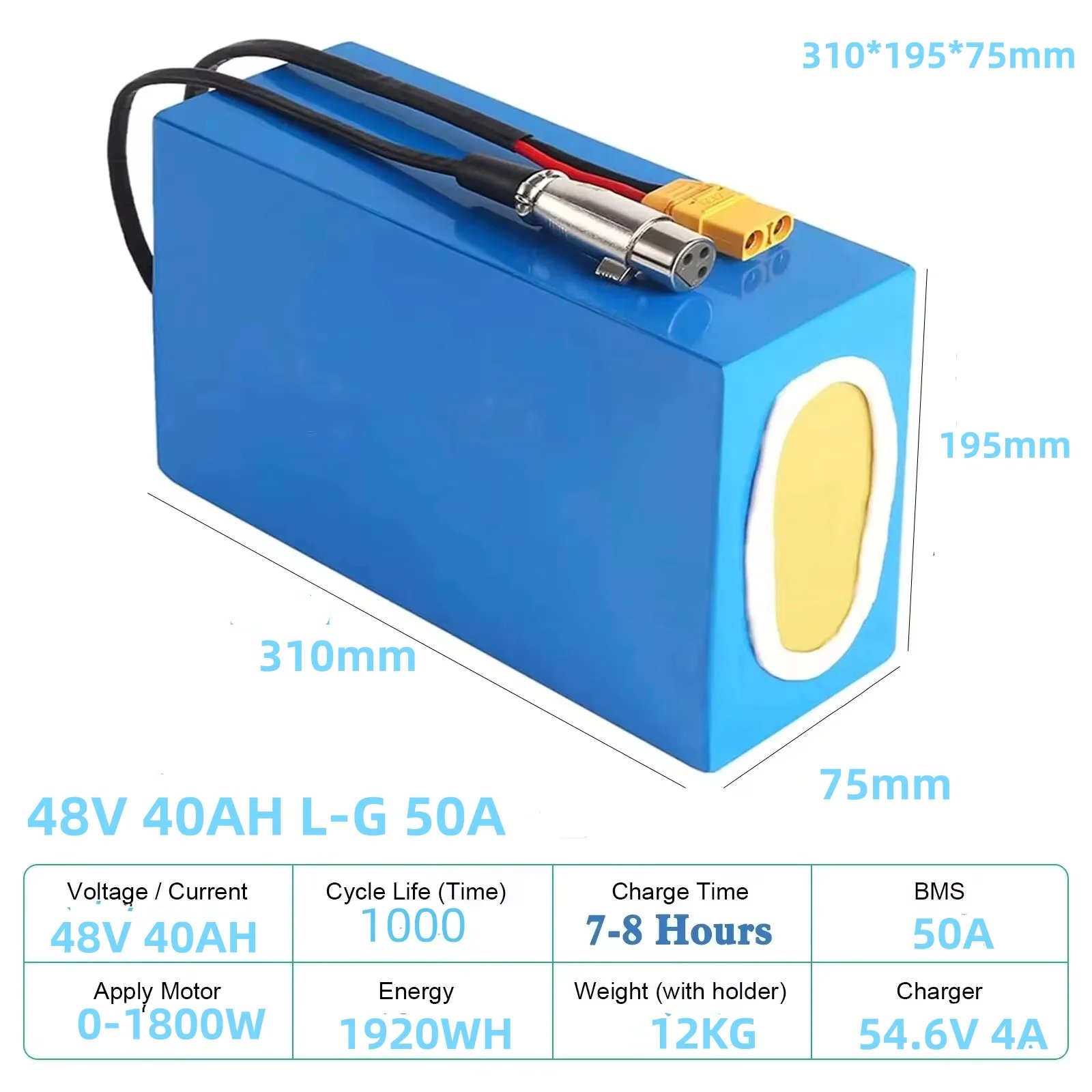 48V 40AH 0-1800W