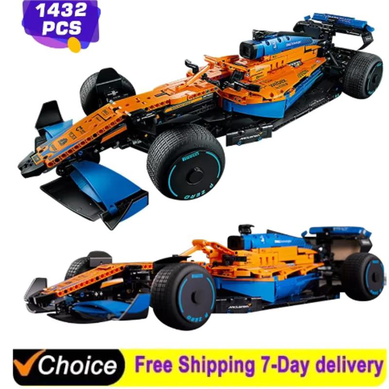 Technical Classic Formula F1 Racing Remote Control Car Moc Bricks Buiding Blocks Model Kit DIY Toys For Boys Children Gift Decor