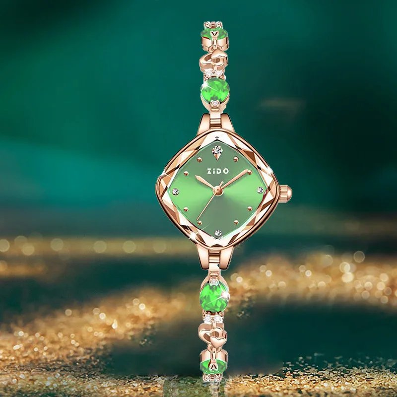 UTHAI Women Watch Brand Red High Beauty Luxury Crystal Diamond Metal Bracelet Waterproof Diamond Female Fashion Clock Watches