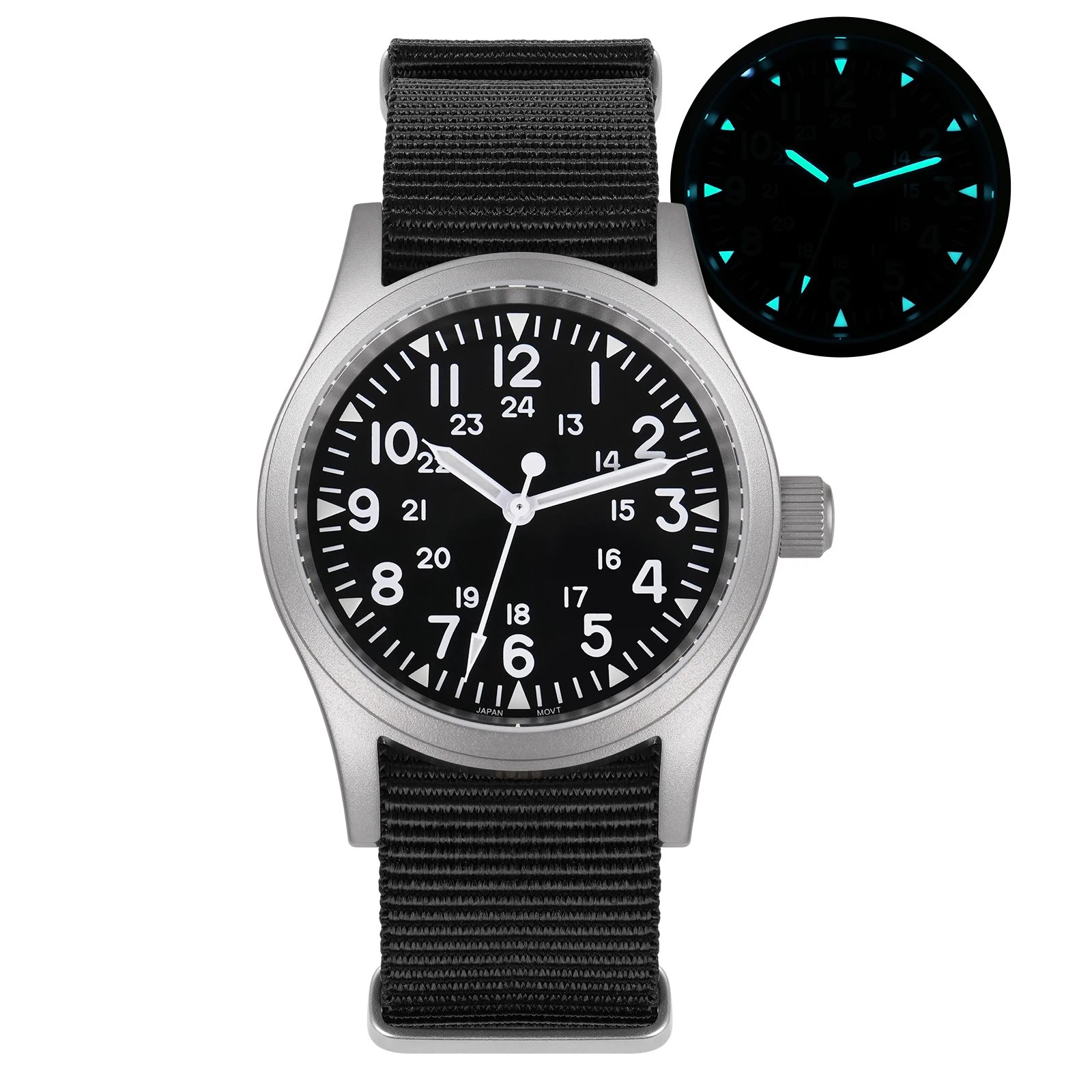 Black Dial White