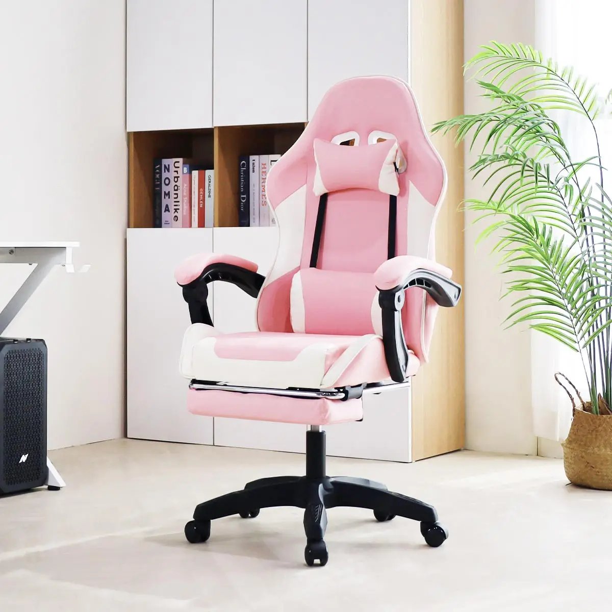 Pink (Footrest O)+Round Cushion