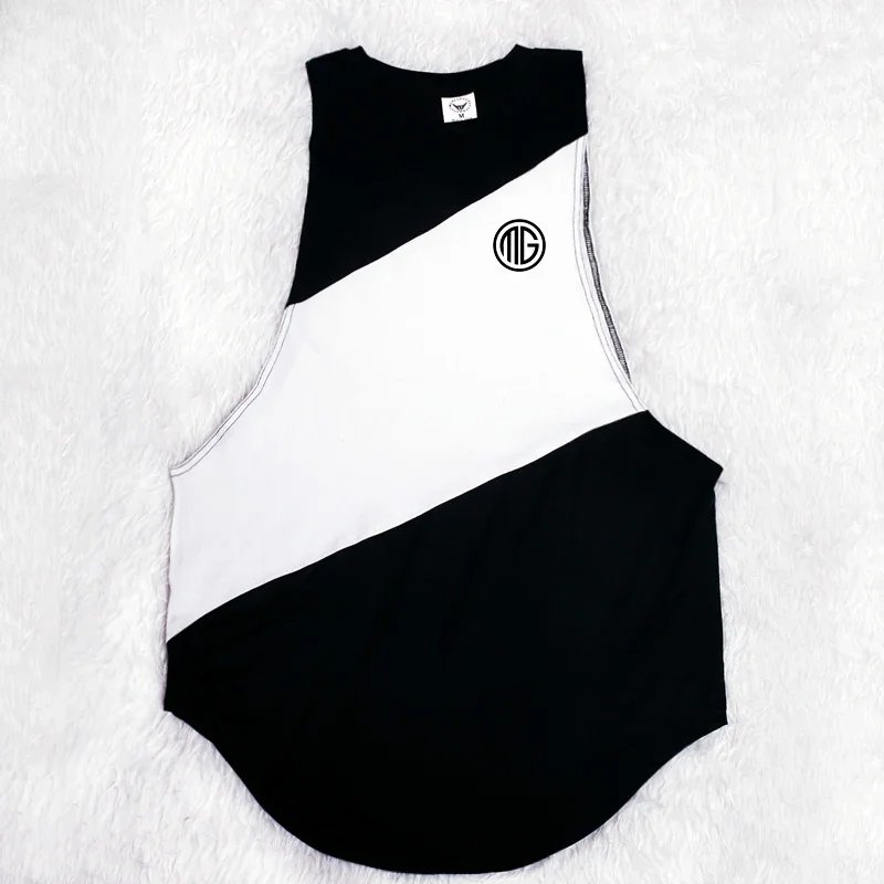 black white vest