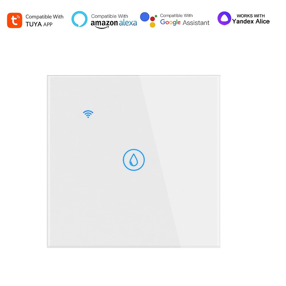 Tuya 40A Smart WiFi Water Heater Boiler Switch For High Power Electrical Appliances Works With Alexa Google Home Yandex Alice