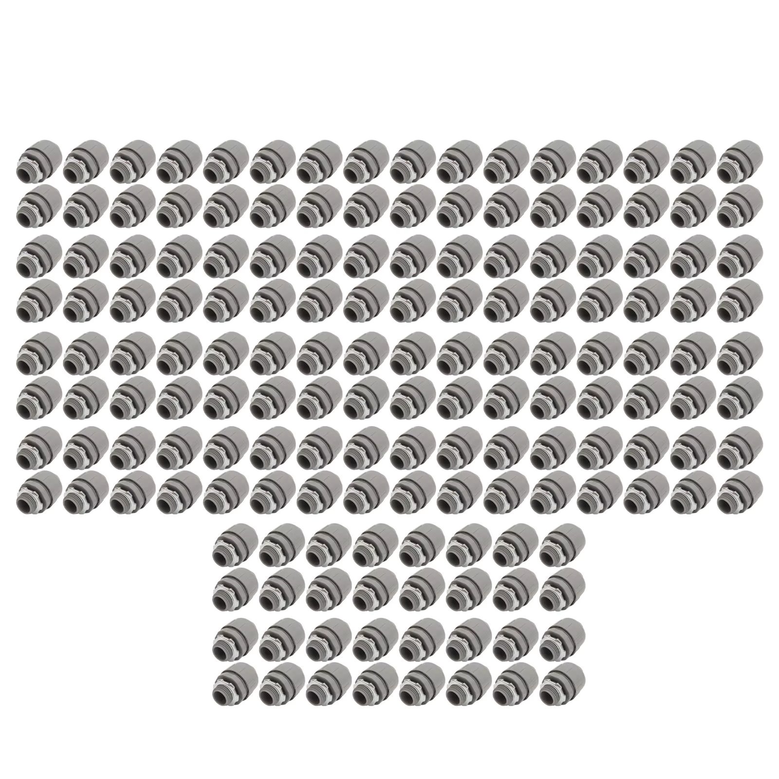 120Pcs 1/2in Liquid Tight Connector PVC 180 Degree Flexible Electrical Conduit Connector for Print Device Pump Lighting