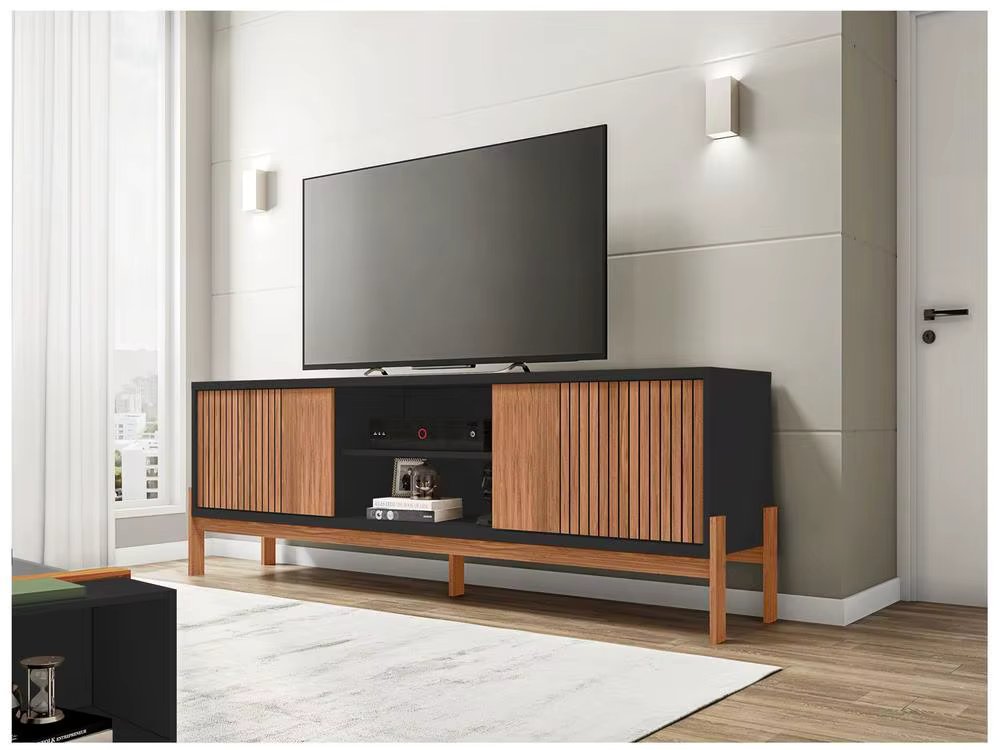 TV Rack 72 ”2 Doors Caemmun Tannen 1.8