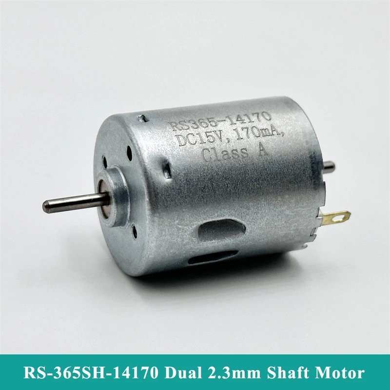RS-365SH-14170 Mini 28mm Motor DC 6V 12V 15V 18V 24V 10300RPM Dual 2.3mm Shaft Carbon Brush Electric Motor DIY Toy Sweeper Robot