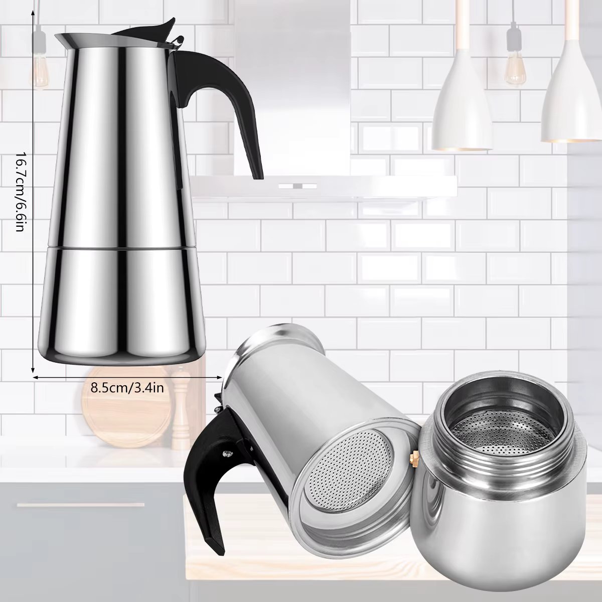 Electric Coffee Maker Turkish Coffee Pot Espresso Cup Stainless Steel Hot Milk Coffee Electric Kettle Fast DIY Italy Mocha Maker