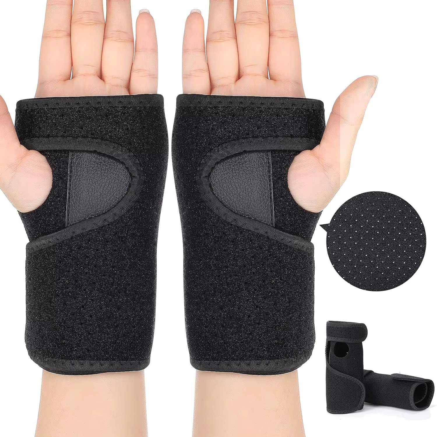 Lightweight, stylish and ergonomic brace with adjustable straps for superior comfort and mobility, perfect for computer users an