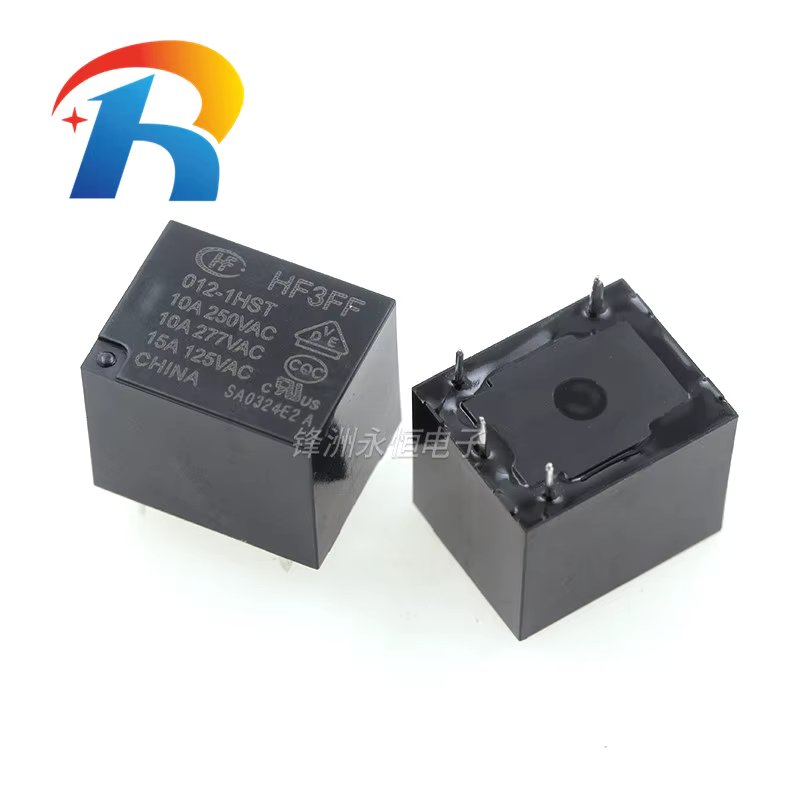 10PCS 100% Original New JQC HF3FF-005-1HST HF3FF-012-1HST  HF3FF-024-1HST JQC-3FF-024-1HST 10A 4PIN 5VDC 12VDC 24VDC Power Relay