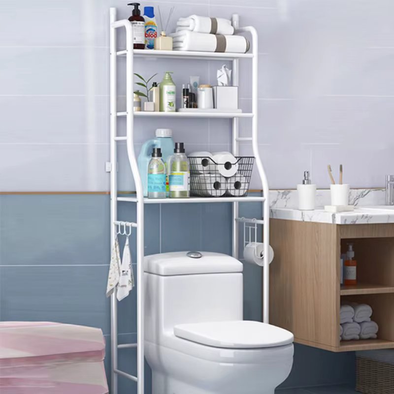 Bathroom storage top storage shelf washing machine shelf frame above toilet