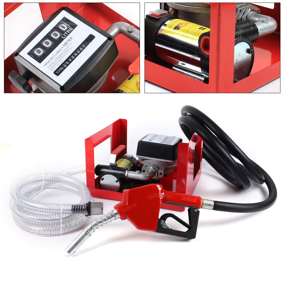 50L/min Bio Diesel Pump Self-priming Fuel Gun With Automatic Counter Pump