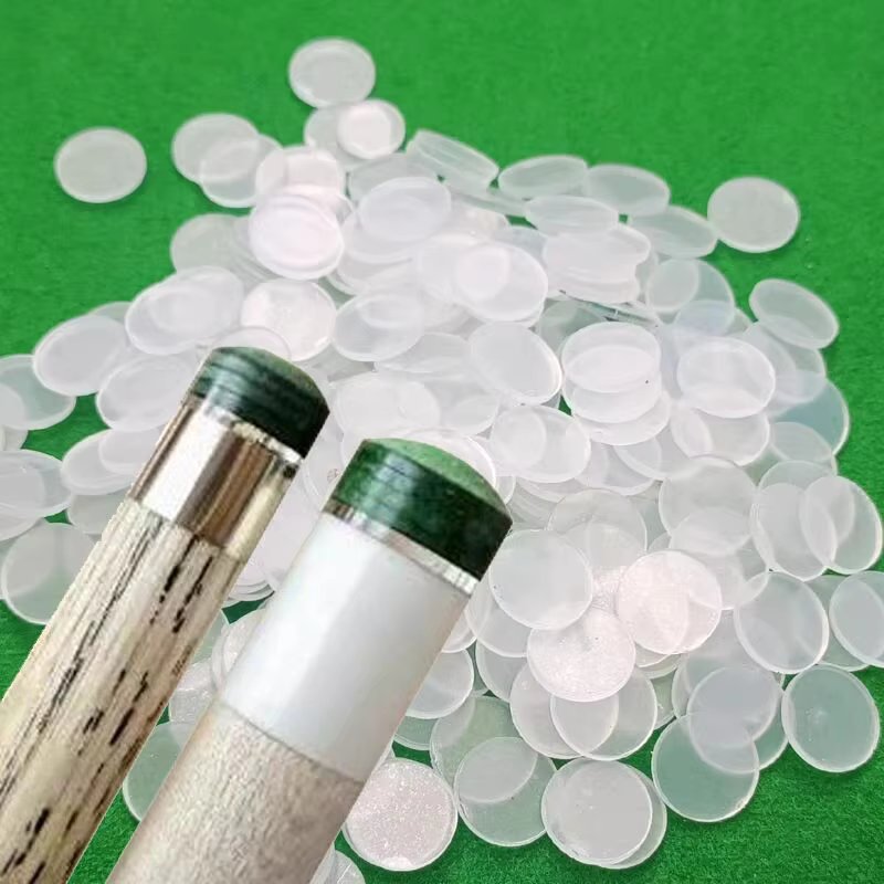 Transparent POOL CUE TIP Pad, BETWEEN TIPS and FERRULES, 11mm, 14mm