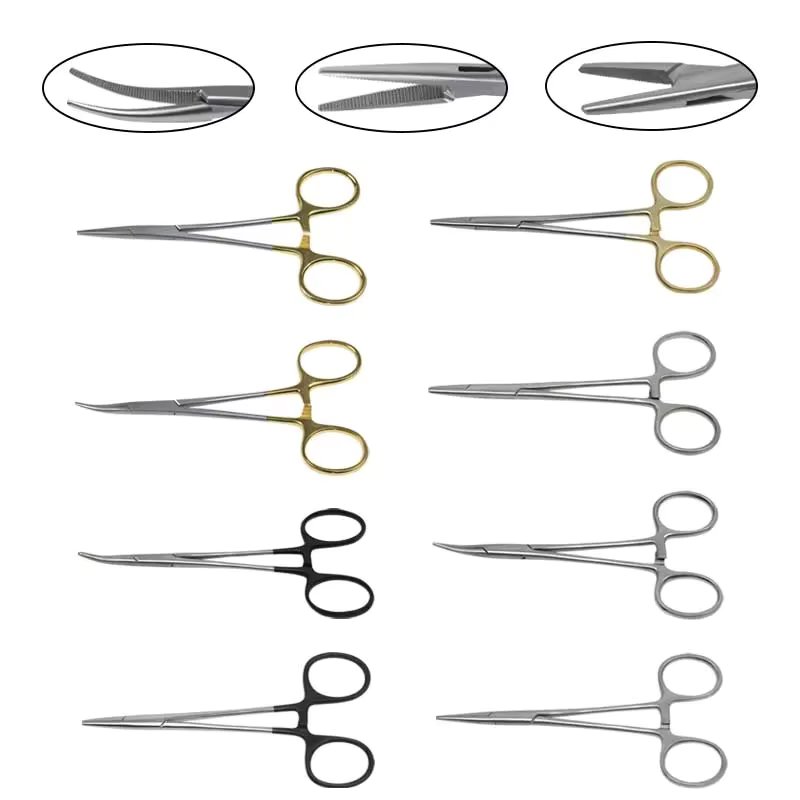 Hemostatic Clamp Forceps Surgical Hemostatic Clamp Pliers Double Eyelid Forceps Ophthalmic Surgery Instrument Stainless