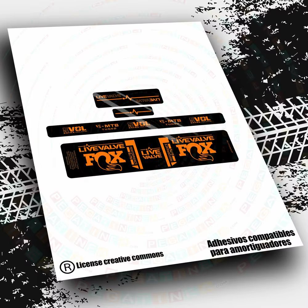 WP590 Compatible Stickers Shock Absorber FOX LIVE VALVE ELITE Bike MTB BTT Bicycle Accessories Adhesive Components