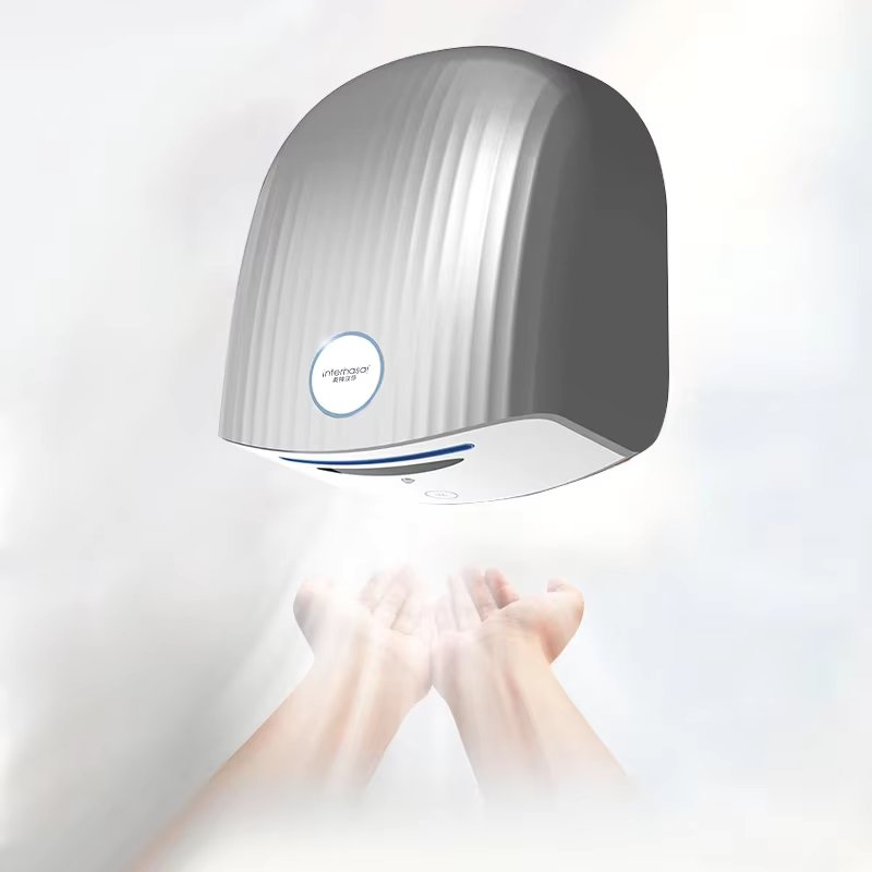 interhasa! New Automatic Hand Dryer Hot Cold High Speed Wind Wall Induction Hand Dryers 1200W for Commercial Bathroom Toilet